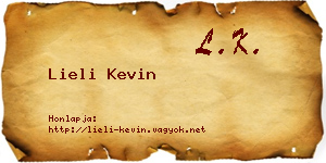 Lieli Kevin névjegykártya